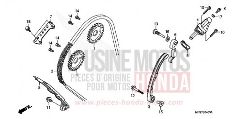 CAM CHAIN/TENSIONER CB600F39 de 2009